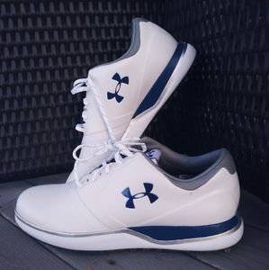 Under armour womans 9 white golf cleats new